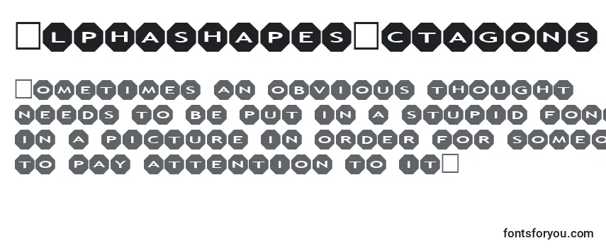 AlphashapesOctagons Font