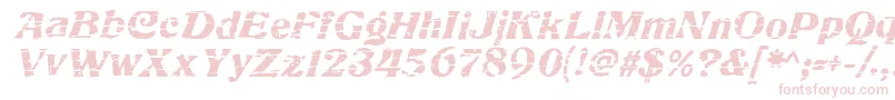 CharbroiledRegular Font – Pink Fonts on White Background
