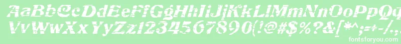 CharbroiledRegular Font – White Fonts on Green Background