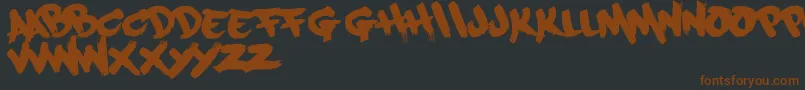 fuente Paintcans09Free – Fuentes Marrones Sobre Fondo Negro