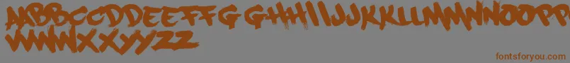 Подробнее о шрифте Paintcans09Free Шрифт Paintcans09Free – коричневые шрифты на сером фоне