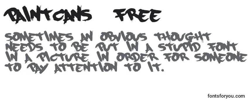 Paintcans09Free Font