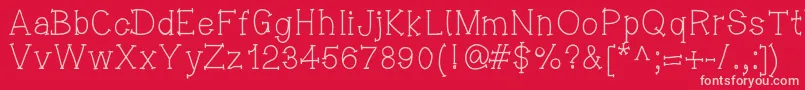 Missingmydaddytoday Font – Pink Fonts on Red Background