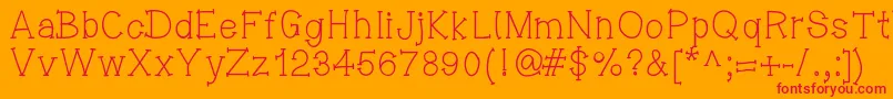 Missingmydaddytoday Font – Red Fonts on Orange Background