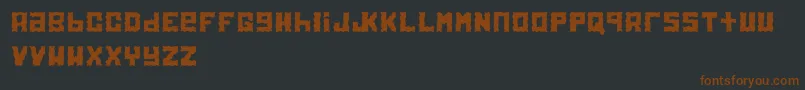 Electrol Font – Brown Fonts on Black Background