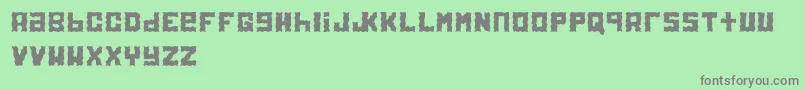 Electrol Font – Gray Fonts on Green Background