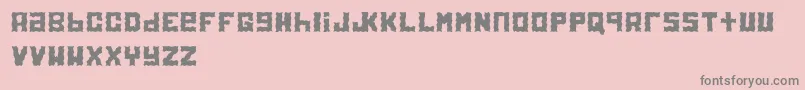 Electrol Font – Gray Fonts on Pink Background