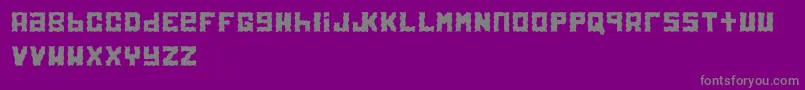 Electrol Font – Gray Fonts on Purple Background