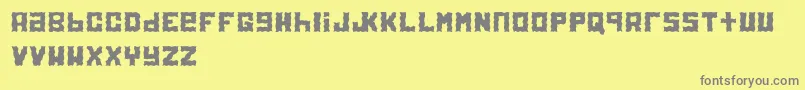 Electrol Font – Gray Fonts on Yellow Background