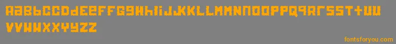 Electrol Font – Orange Fonts on Gray Background