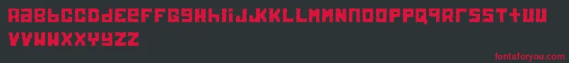 Electrol Font – Red Fonts on Black Background