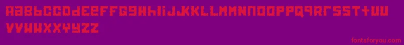 Electrol Font – Red Fonts on Purple Background