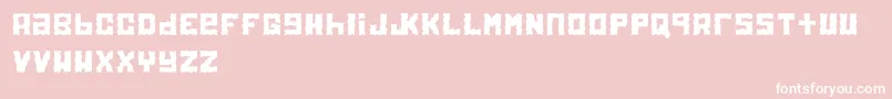 Electrol Font – White Fonts on Pink Background