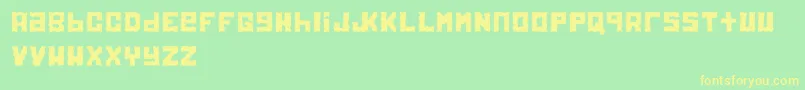 Electrol Font – Yellow Fonts on Green Background