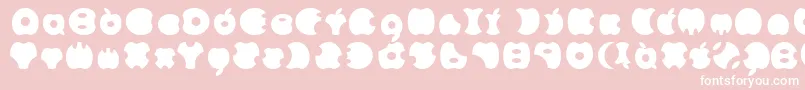 Apple Font – White Fonts on Pink Background