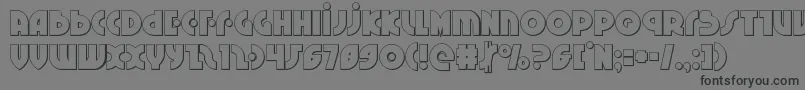 Neuralnomiconout Font – Black Fonts on Gray Background