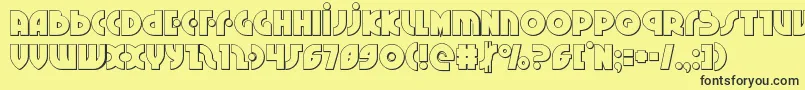 Neuralnomiconout Font – Black Fonts on Yellow Background