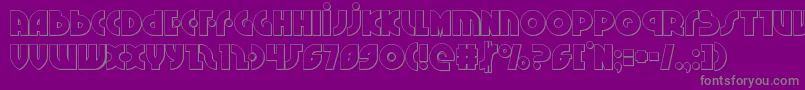 Neuralnomiconout Font – Gray Fonts on Purple Background