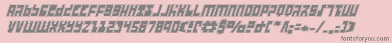 fuente UfoHunterAcademyItalic – Fuentes Grises Sobre Fondo Rosa