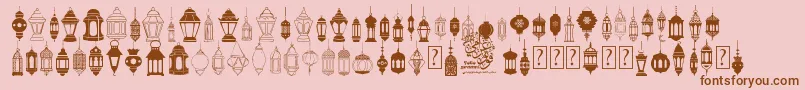 FotograamiLampIslamic Font – Brown Fonts on Pink Background