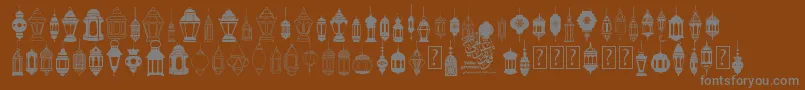 FotograamiLampIslamic Font – Gray Fonts on Brown Background