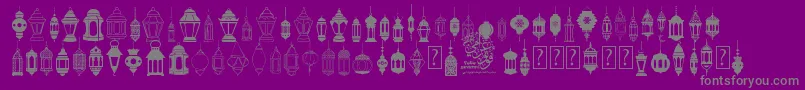 FotograamiLampIslamic Font – Gray Fonts on Purple Background