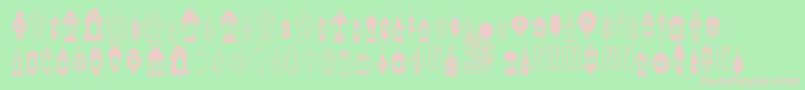 FotograamiLampIslamic Font – Pink Fonts on Green Background