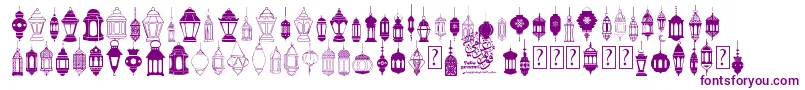 FotograamiLampIslamic Font – Purple Fonts on White Background