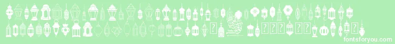 FotograamiLampIslamic Font – White Fonts on Green Background