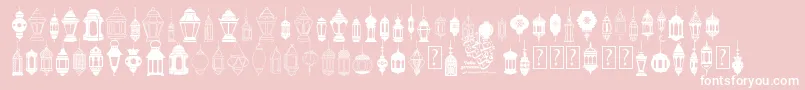 FotograamiLampIslamic Font – White Fonts on Pink Background