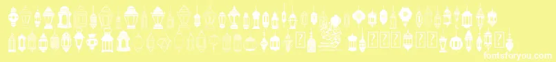 FotograamiLampIslamic Font – White Fonts on Yellow Background