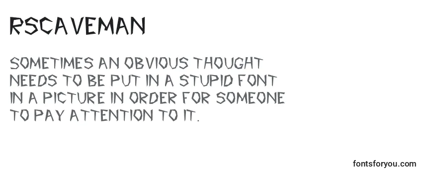 Review of the Rscaveman Font
