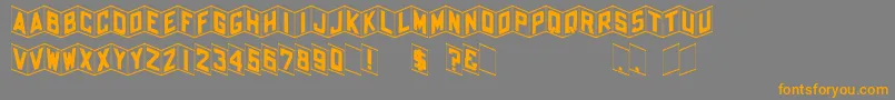 ShohlRegular Font – Orange Fonts on Gray Background