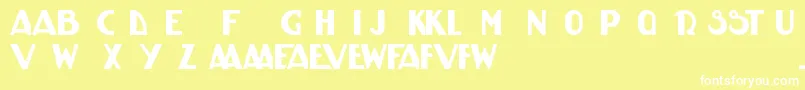 HkDisplayKk Font – White Fonts on Yellow Background