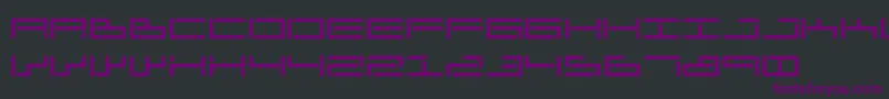 Шрифт SendharAnascript – фиолетовые шрифты на чёрном фоне
