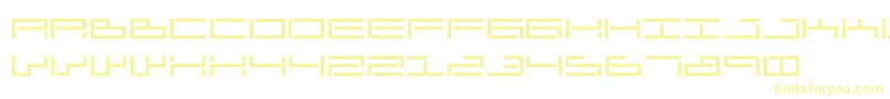 SendharAnascript Font – Yellow Fonts on White Background