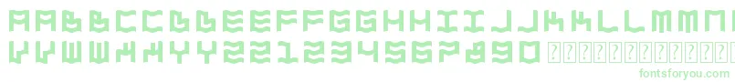 ZdykAquarius Font – Green Fonts on White Background