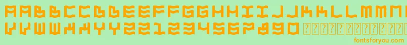 More about ZdykAquarius Font ZdykAquarius Font – Orange Fonts on Green Background