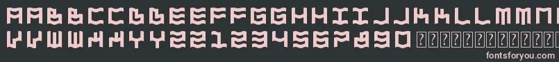 ZdykAquarius Font – Pink Fonts on Black Background