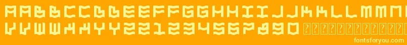 More about ZdykAquarius Font ZdykAquarius Font – Yellow Fonts on Orange Background