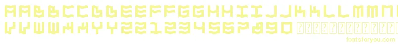 ZdykAquarius-fontti – keltaiset fontit