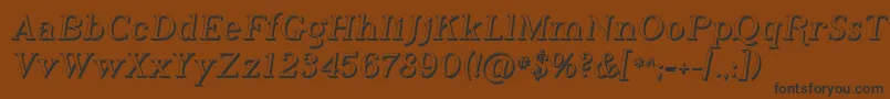 PhosphorusHydride Font – Black Fonts on Brown Background