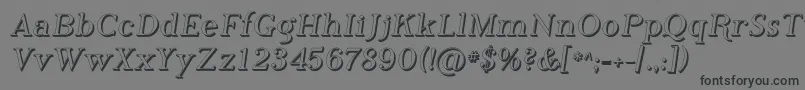 Czcionka PhosphorusHydride – czarne czcionki na szarym tle