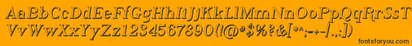 PhosphorusHydride Font – Black Fonts on Orange Background