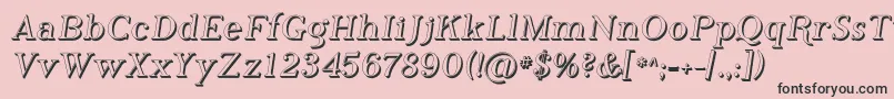 PhosphorusHydride Font – Black Fonts on Pink Background