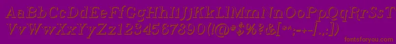 Шрифт PhosphorusHydride – коричневые шрифты на фиолетовом фоне