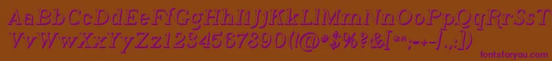 PhosphorusHydride Font – Purple Fonts on Brown Background