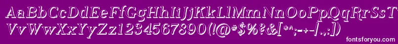 フォントPhosphorusHydride – 紫の背景に白い文字