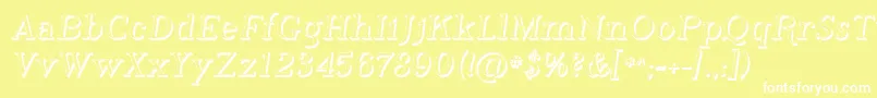 PhosphorusHydride Font – White Fonts on Yellow Background