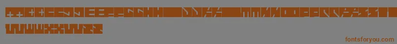 HighwayPatrol Font – Brown Fonts on Gray Background